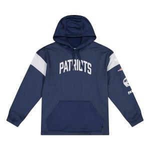 Толстовка NFL New England Patriots Patch Hoody Nike, цвет College Blau/Wolfgrau