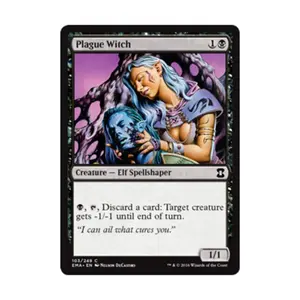 CCG Чумная ведьма (С) (фольга), MTG - Eternal Masters