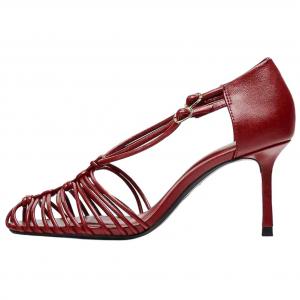 ZARA Женские сандалии One Strap Red