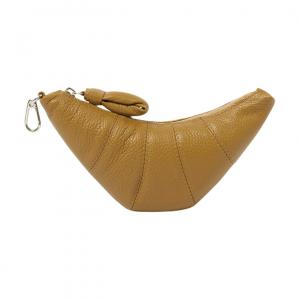 Lemaire Leather Croissant Bag Croissant Bag Croissant Bag Crossbody Coin Purse Regular Unisex Khaki