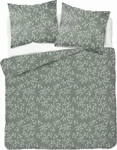 Постельное белье, сатиновое постельное белье, высшего качества 200х220 5217a Темно-зеленый, геометрический рисунок Detexpol