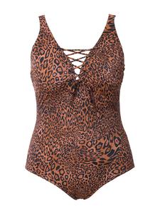 Купальник Ulla Popken, цвет dunkles karamell