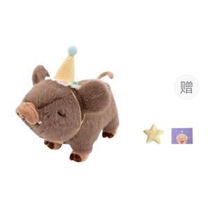 Симпатичные поросята-непоседы плюшевые куклы на день рождения высота 20см/28см OU DI PIG