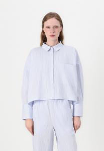 Блузка на пуговицах CROP SHIRT BLANCHE, светло-голубой