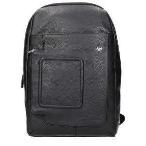 Черные кожаные сумки через плечо Piquadro, черный