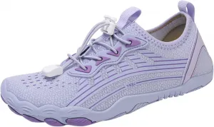 Водные обувь для женщин и мужчин, быстросохнущие акваноски, босиком для пляжа, плавания, походов, рек, серфинга, катания на лодках, кемпинга, бассейна, каякинга Generic, фиолетовый