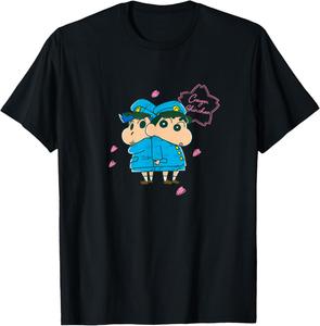 Футболка «Crayon Shin-chan Mystery Meki! Flower Castle School Shin-chan and Kazama-kun» Crayon Shinchan, черный