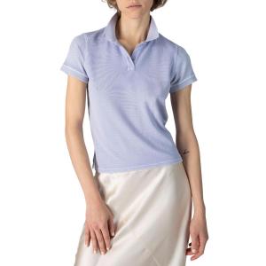 Футболка-поло женская ATM, цвет skyflower