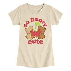 Футболка с принтом для девочек 7-16 лет beary cute Licensed Character, Beige