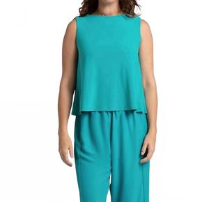 Расклешенный топ с ракушкой в оттенке Gem Sympli, Gem