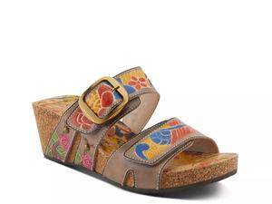 Сандалии L'Artiste Briseis Wedge Sandal, Stone Grey Multicolor