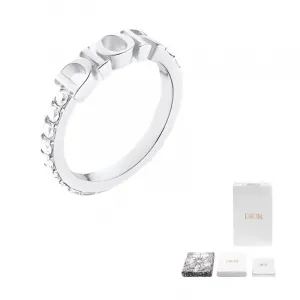 DIOR Серебряные металлические кольца для женщин Silver