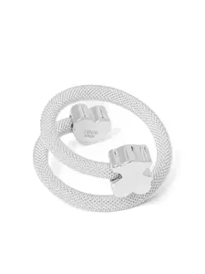 Кольцо с сердечным мотивом Tous, серебристый