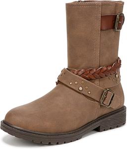 Детские боевые сапоги Blowfish Malibu Girl's Riverside с боковой молнией, Brown