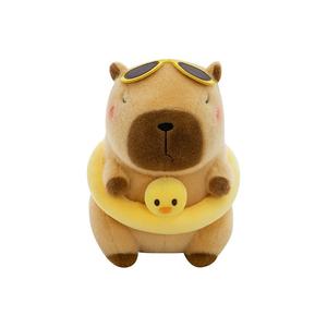 Плюшевая кукла капибара для пляжа высота 25см/30см/40см JIHUIMAO