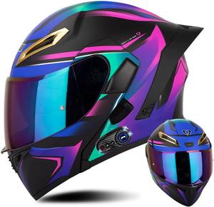 Шлем Esrada quankui Bluetooth с задним креплением, синий / розовый / черный