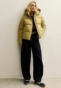 Зимняя укороченная куртка-пуховик с капюшоном New Look, Olive