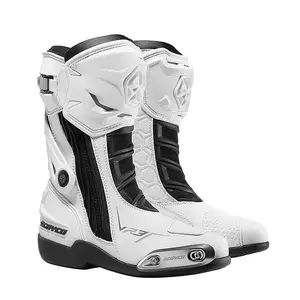 SCOYCO Мотоциклетные ботинки для шоссейных гонок, обувь для внедорожных гонок, тёплая и противоударная велообувь на все сезоны, мужские и женские, цвет ivory white (женский стиль), размер 36