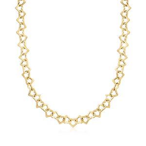 Ожерелье Ross-Simons в форме сердца из 14-каратного желтого золота Ross-Simons, 20 In