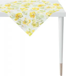 APELT среднее одеяло "6405 SPRINGTIME, весеннее украшение, весна ", (1 шт.), цифровая печать 88х88 см, белый/желтый