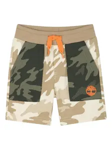 Шорты с камуфляжным принтом Timberland Kids, нейтральный