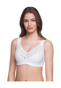 Мягкий бюстгальтер с широкими бретелями без косточек Susa, белый