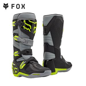 FOX Новая модель внедорожных ботинок для мотоцикла, трейл райдинг, износостойкие, надежный выбор для начинающих, серый флуоресцентный зеленый_1899, размер 42.5