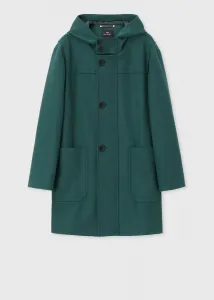 Пальто с капюшоном из ворсистой саржи Melton