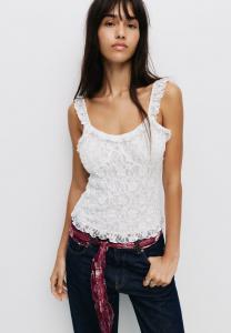 Топ PULL&BEAR Top, White