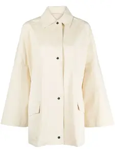 Куртка-рубашка из органического хлопка TOTEME, нейтральный