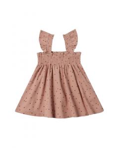 Платье Quincy Mae из джерси со сборками, цвет polka dot