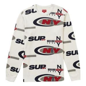 Свитер fw18 ny waffle thermal sweater 'white' Supreme, белый