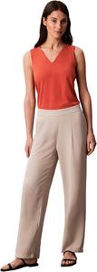 Женские креповые брюки Calvin Klein Wide Leg, Island Fossil