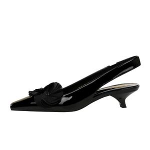 Женские туфли на высоком каблуке с нестандартным каблуком QITUMAUL, Black[Heel Height 4Cm]