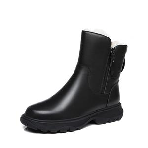 Devanro Теплые, износостойкие, нескользящие, короткие зимние ботинки, женские, черные