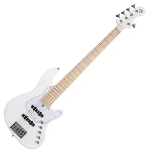 Бас-гитара Cort Elrick NJS 5 White 5-струнная электрическая Bartolini