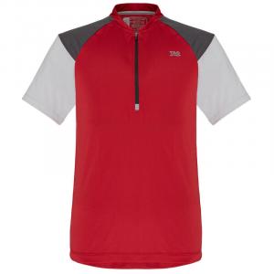 Мужская дышащая беговая рубашка на молнии Enfys ENFYS TAO, цвет rot