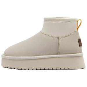 Женские зимние ботинки AGSDON замшевые на платформе, бежевый