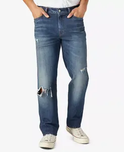 Мужские джинсы 363 Distressed Taper Straight Stretch Lucky Brand, синий