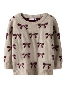 Name it Вязаный свитер цвета цемента