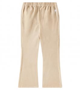 Брюки из смесовой хлопчатобумажной ткани Il Gufo, Root Beige