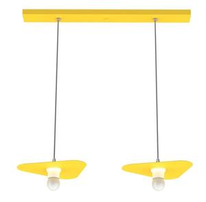 Подвесной светильник Lumicom Cloud x2, 30x30x30 см, желтый