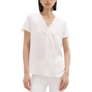 THEORY Рубашка Women's Ivory White
