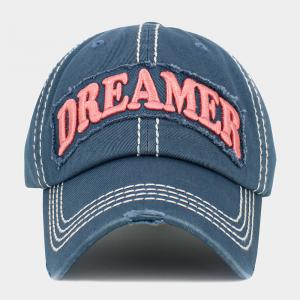 Бейсболка в винтажном стиле с надписью «Мечтатель» FASHNZFAB, синий