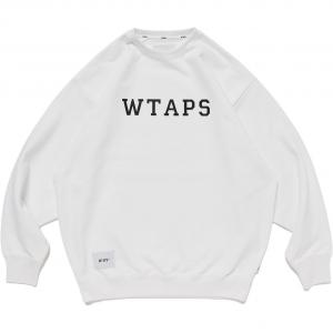 Хлопковый свитшот WTAPS, белый