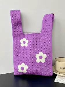 Выберите один из 2 видов вязаных сумок для женщин.