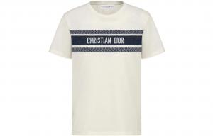 Квартальные новинки Футболка унисекс белая DIOR