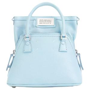 Maison Margiela Голубая женская сумка из телячьей кожи