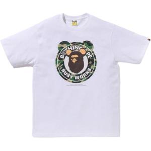 Bape X Medicom Toy Abc Camo Bear Milo Футболка A BATHING APE, Белый