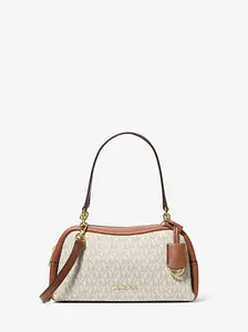 Маленькая фирменная сумка через плечо с логотипом Cecily Michael Kors, бежевый